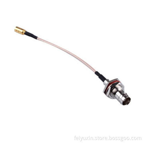BNC Bulkhead Female to SMB Male RG179 RF Cable Assembly